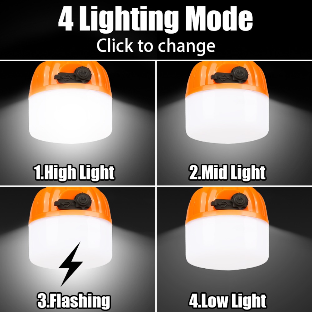 Portable Mini Camping Lamp 4 L - Outdoor Lighting Waterproof recension och pris