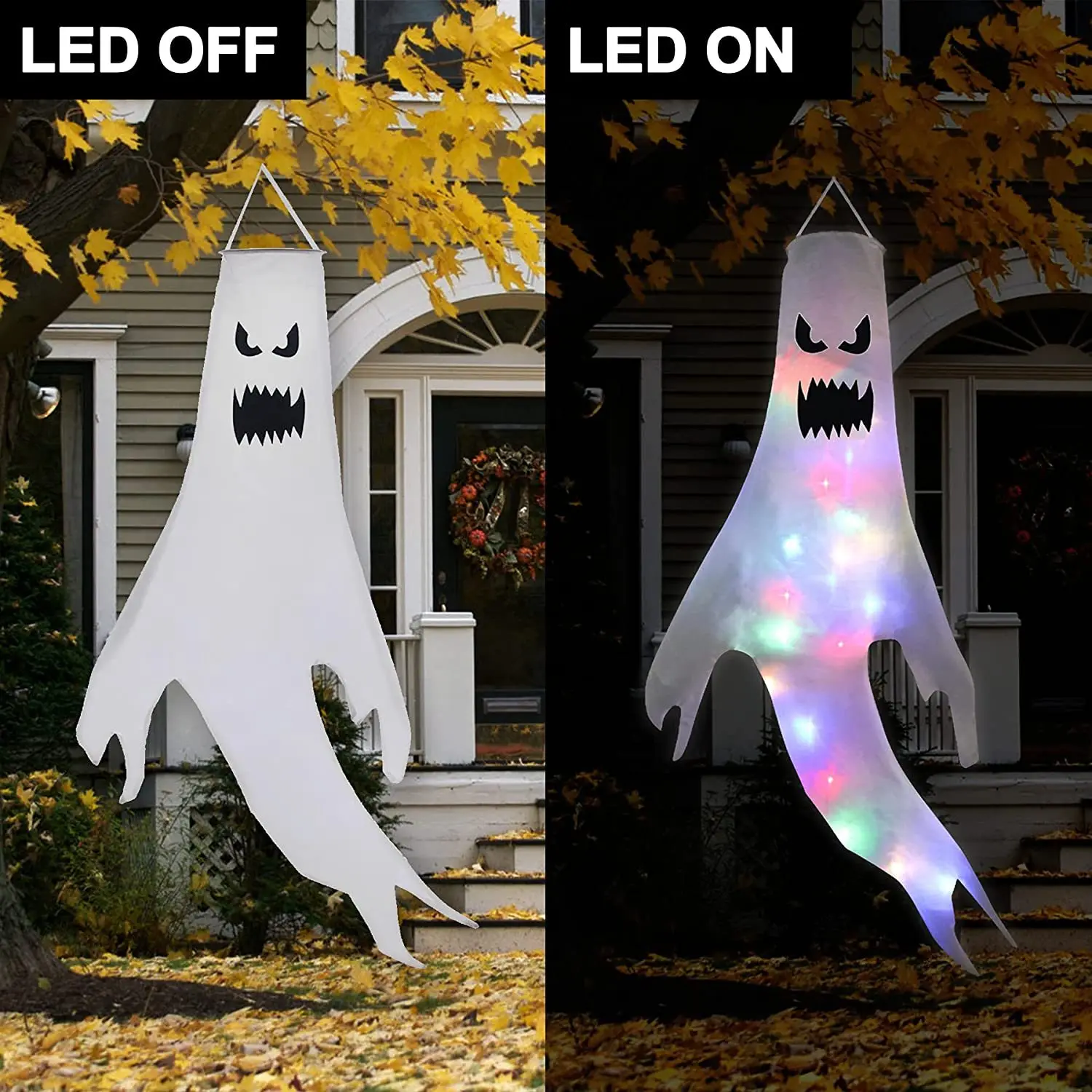 Halloween LED Ghost Windsock H - Outdoor Lighting Effects recension och pris