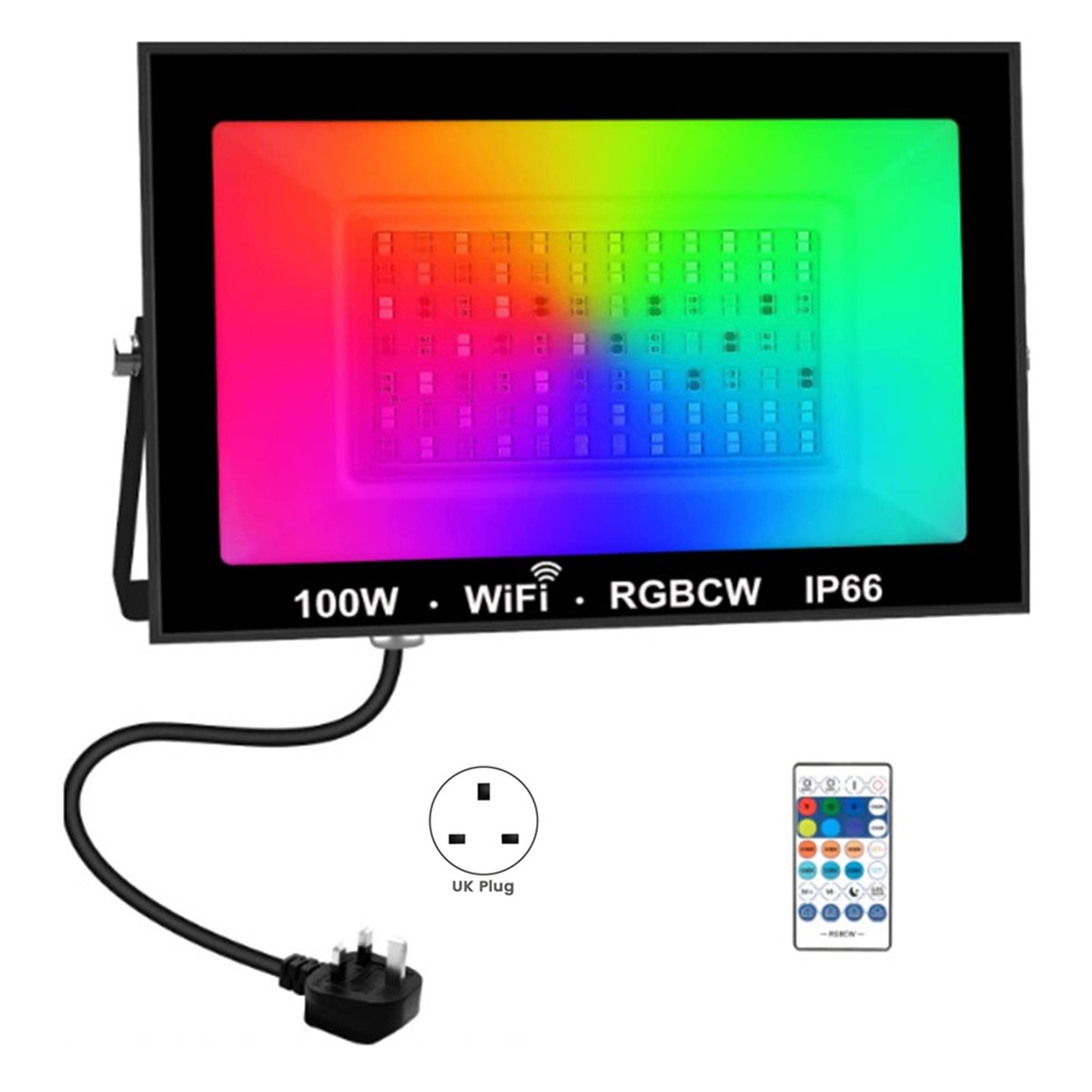 AA19 100W RGBCW LED Flood Ligh - Outdoor Lighting Uk recension och pris