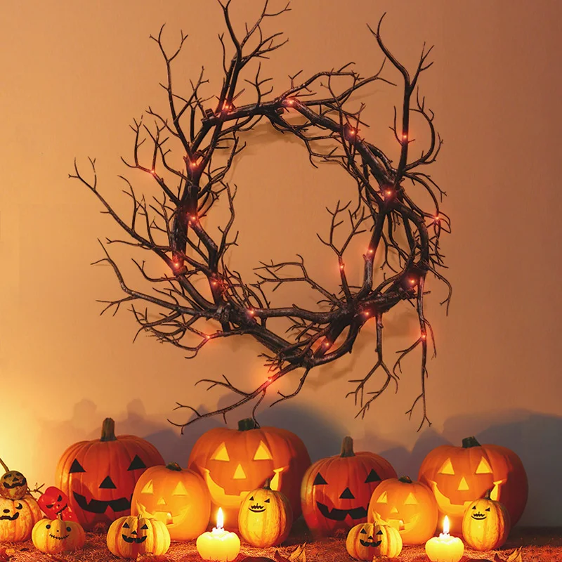 Halloween Decoration Wreath De - Outdoor Lighting Effects recension och pris