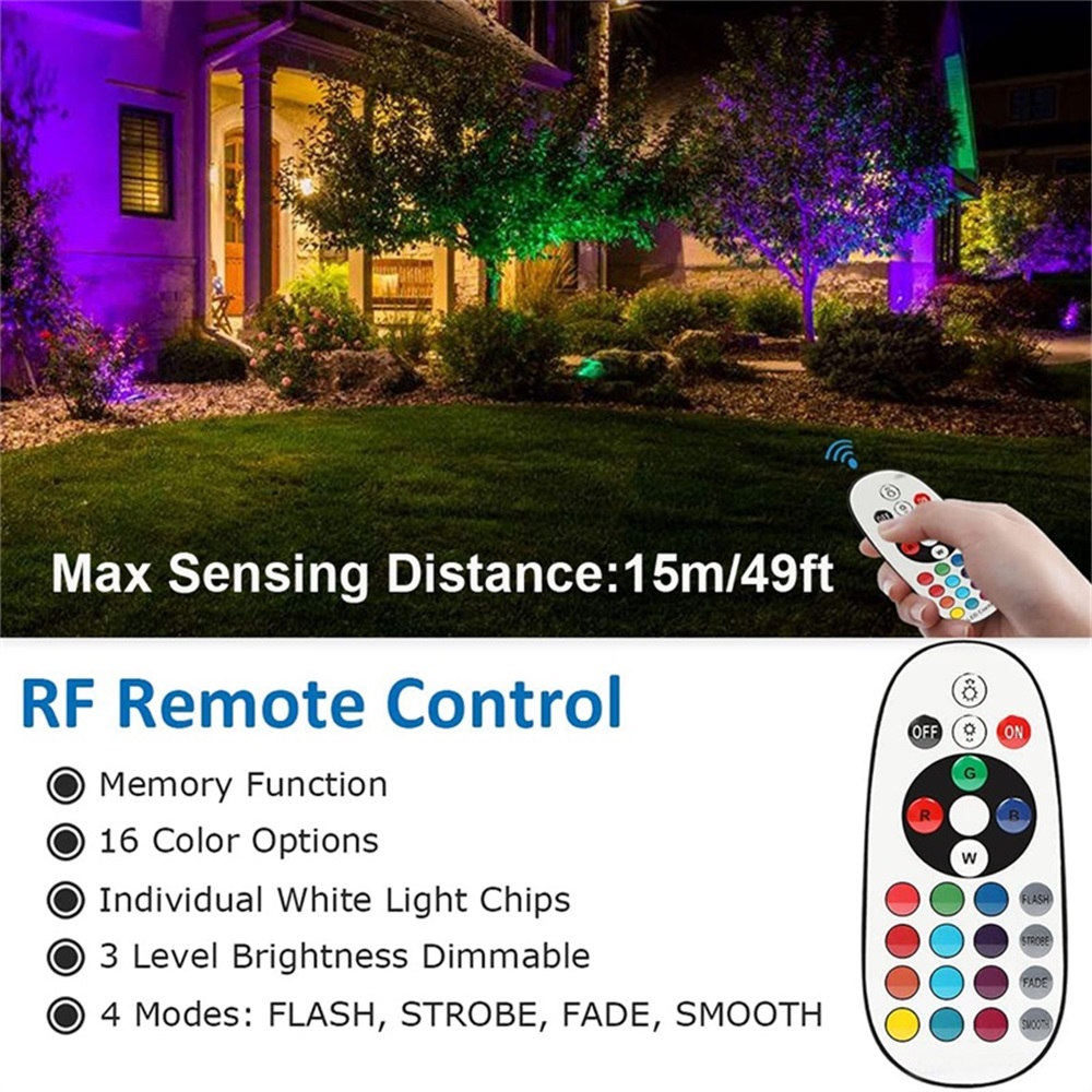 RGBW Landscape Lighting 10W wi - Outdoor Lighting Waterproof recension och pris