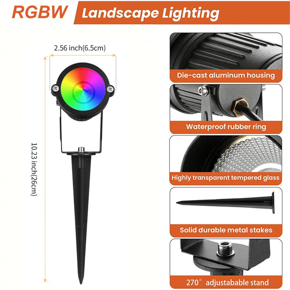 RGBW Landscape Lighting 10W wi - Outdoor Lighting Waterproof recension och pris