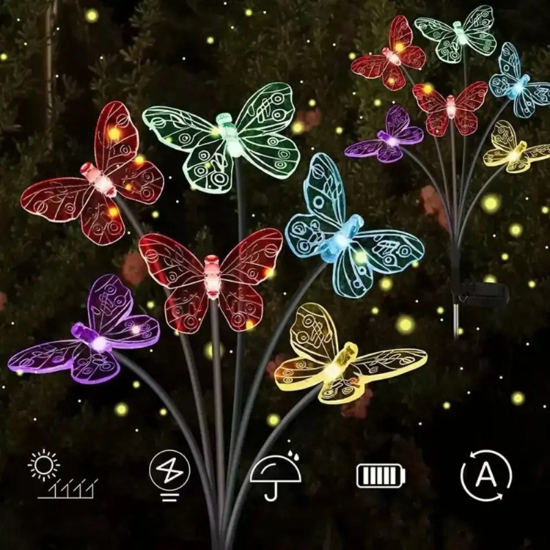 Solar Powered Butterfly Lights - Outdoor Lighting Waterproof recension och pris