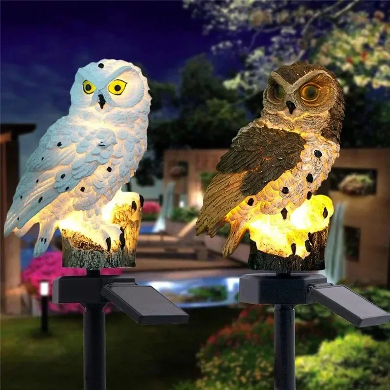 Solar Owl Statue Garden Light  - Outdoor Lighting Effects recension och pris