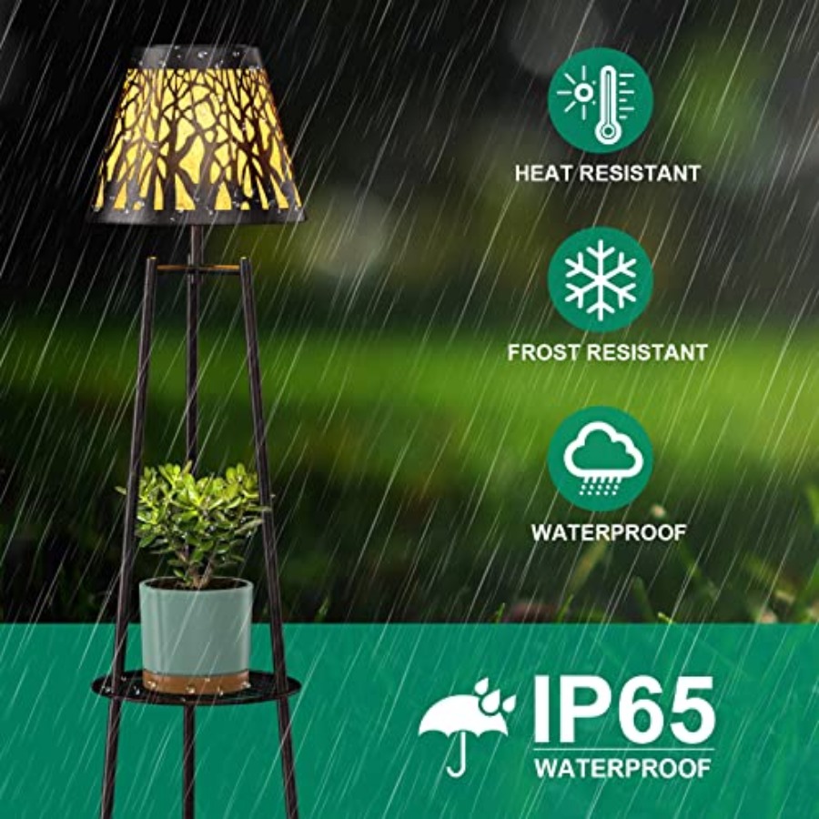 2 Pack Outdoor Solar Floor Lam - Outdoor Lighting Waterproof recension och pris