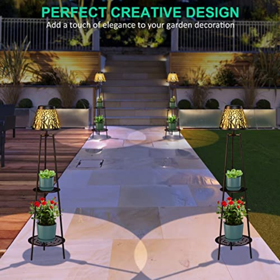 2 Pack Outdoor Solar Floor Lam - Outdoor Lighting Waterproof recension och pris