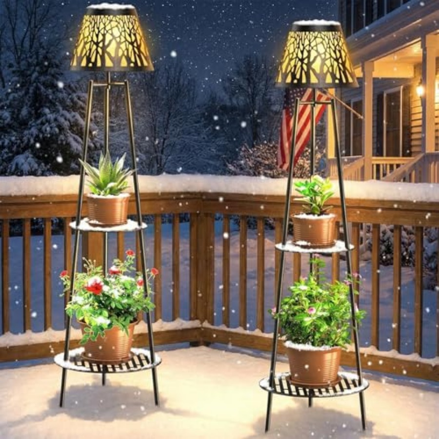 2 Pack Outdoor Solar Floor Lam - Outdoor Lighting Waterproof recension och pris