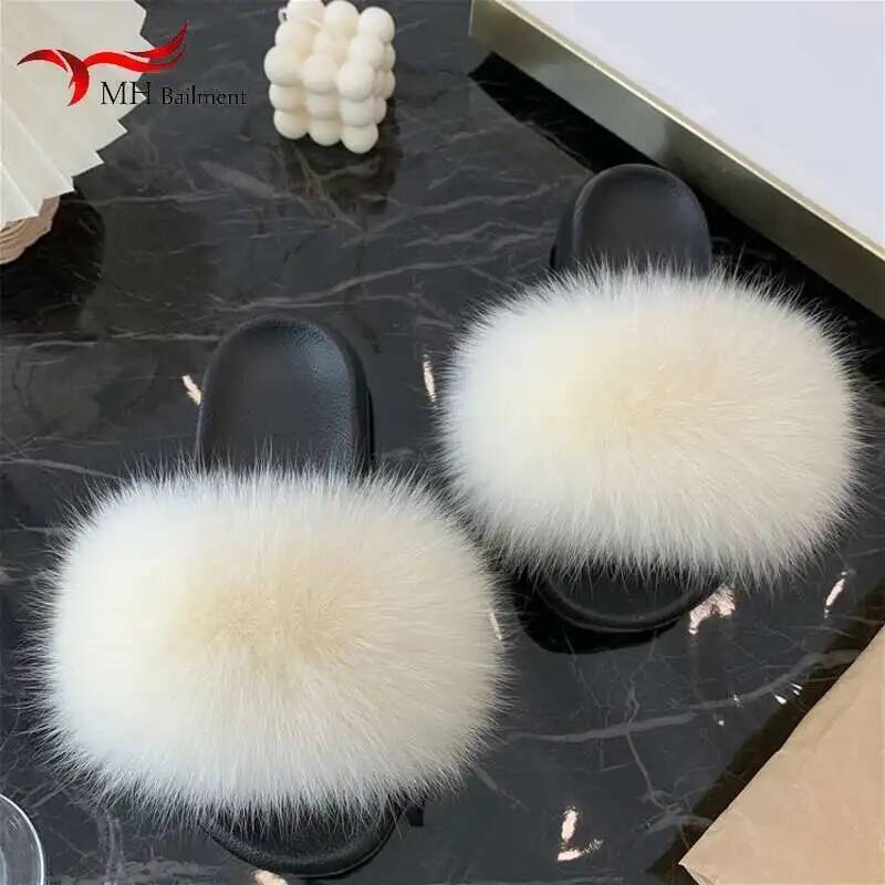 Fox Fur Slippers Luxury Design - Outdoor Lighting For Your House recension och pris