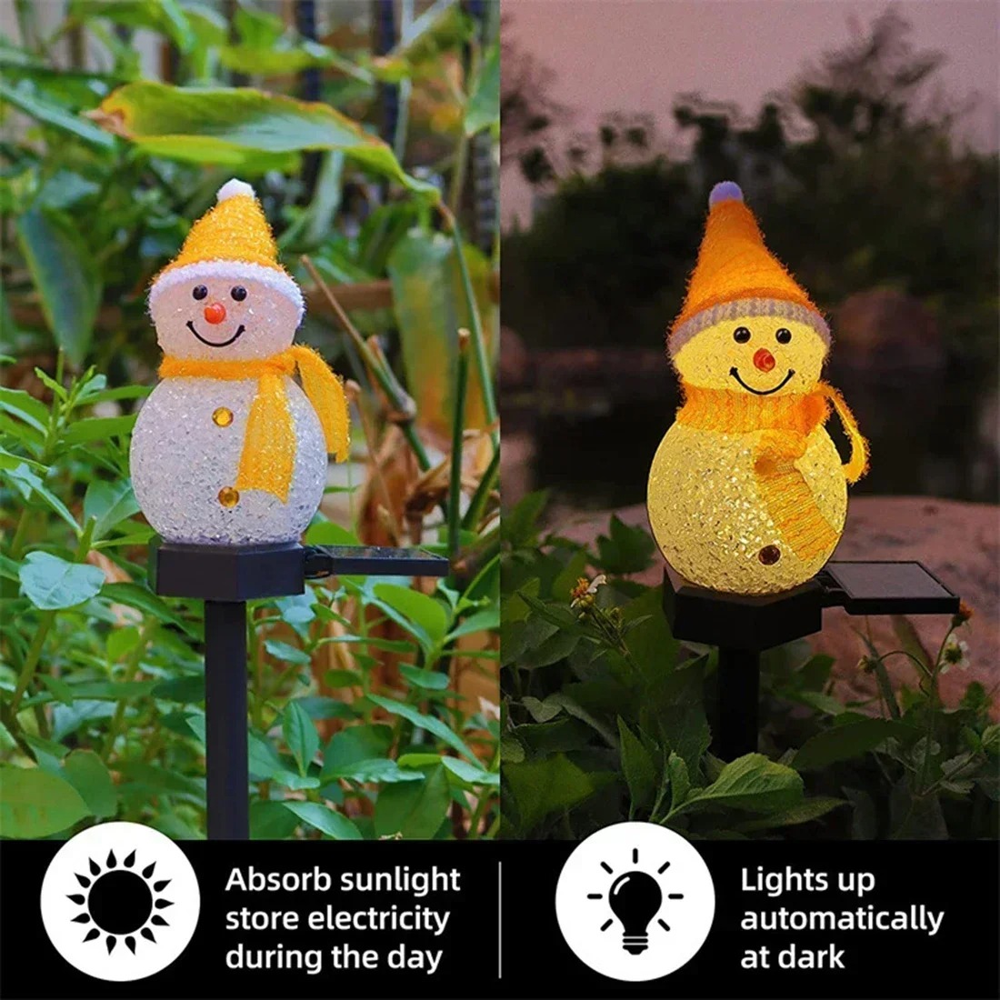 Christmas Snowman Solar Garden - Outdoor Lighting Pathway recension och pris